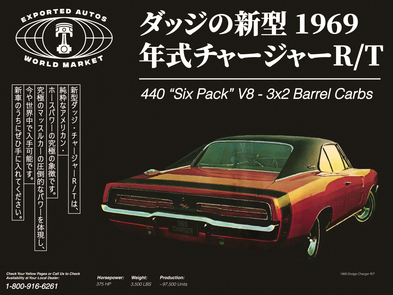 1969 Dodge Charger R/T Poster